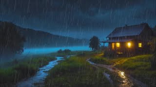 Relaxing Rain Sound for Better Sleep Heavy Rain Sound for Relaxation Blissful Sounds [upl. by Arahs]