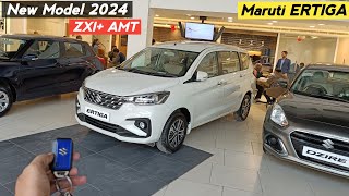 लो भाई आ गई New Ertiga 2024 Model ❣️Maruti Suzuki Ertiga Top Model ZXi AMT 😍 [upl. by Almeria]