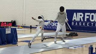 FINALS  LOZANO Veyron Jericho VS LIN Xilong  Air Force ROCRJCC Div II Mens Foil [upl. by Elvyn]