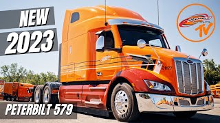 2023 Peterbilt 579 Ultra Loft New Truck Delivery  Walk Around Tour [upl. by Wolfgram653]