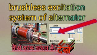 brushless excitation system of alternator how to work brushless excitation system [upl. by Anertak746]