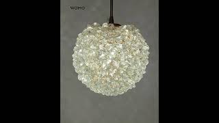 WOMO Small Crystal Globe Pendant LightWM2367 homedecor interiordesign bedroomdesign [upl. by Assirral]