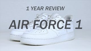 Air Force 1  1 Year Review How Do They Hold Up [upl. by Onder994]