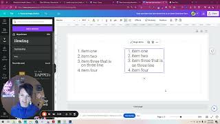 Adjusting Spacing Between MultiLine Numbered List Items in Canva [upl. by Kelvin]
