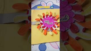 Happy DiwaliDiwali CardPataka wala cardart amp craft ideayoutube shortsshorts [upl. by Vinita]