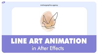 How to create line art animation in after effects  Motion Graphics Agency [upl. by Siletotsira]