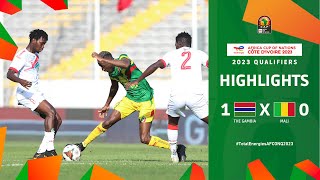 The Gambia 🆚 Mali  Highlights  TotalEnergiesAFCONQ2023  MD4 Group G [upl. by Seltzer531]