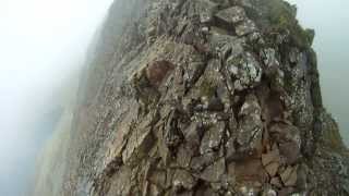 Crib Goch knife edge ridge walk by Snowdon Wales [upl. by Minnnie366]