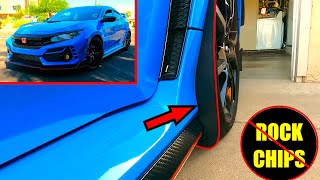 ROCK GUARDS INSTALL  Project CTR 2021 Honda Civic Type R FK8 [upl. by O'Brien]