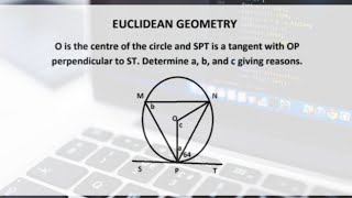 How to use the tangent chord theorem to find the angles of a triangle in a circle tangentchord [upl. by Llerruj]