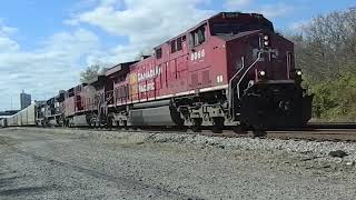 CP 8066 Leads Mixed Freight  11182024 [upl. by Ahsla]