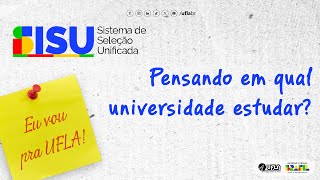 Pensando em qual universidade estudar VemPraUFLA [upl. by Jennette]