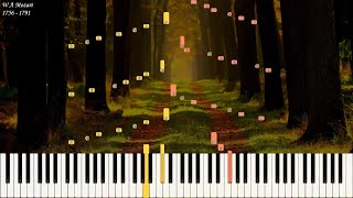 W A Mozart  Sonata 18 in D Major K 576  Piano Synthesia  Library of Music [upl. by Tymes]