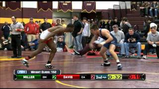 Ian Miller vs Joey Davis 152 lbs  2011 Flonational Wrestling Championships [upl. by Norrabal973]