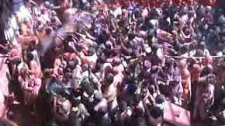 holi in Banke Bihari Temple [upl. by Aim]