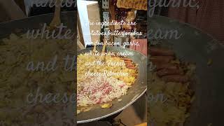 Whats tartiflette  its ingredients  what is raclettefrenchfoodparischristmasmarketwinterfood [upl. by Okihsoy]