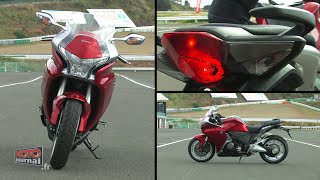 ESSAI Honda VFR 1200 F 172 CH sur une sportGT [upl. by Anayd706]