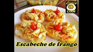 Escabeche de frango muito bom e saudável [upl. by Aerdnod]