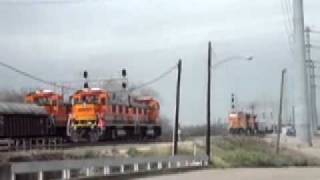 Switching move at BNSFs Houston New South Yard part 2 [upl. by Dominica]