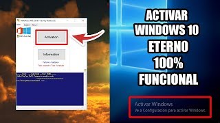 COMO ACTIVAR Windows 10 PARA SIEMPRE 100 FUNCIONAL  2018 [upl. by Rosenblatt]