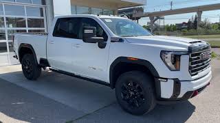 White 2025 GMC Sierra 3500HD AT4 Review Calgary AB  Wolfe Calgary  T4101594 [upl. by Stace958]