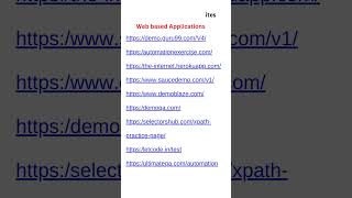 Automation Practice websites Links  Automation Testing  Selenium Java [upl. by Trilly292]