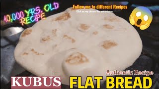 FLAT BREAD RECIPE  KUBUS [upl. by Srednas]