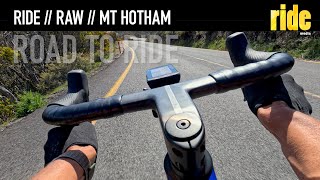 Mount Hotham RAW  cycling descent onbike footage  Roads to Ride [upl. by Duarte]