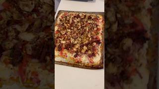 Flat Bread Pizza W Chicken amp Bacon cooking food foodie recipe pizzarecipe flatbread [upl. by Mazurek]