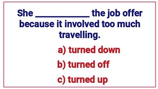 English Grammar Test ✍️ Phrasal verb quiz with explanation📘📖 Can you score 100 in this test [upl. by Arodasi972]