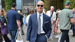 Pierce Brosnan and Stanley Tucci lead celebrity arrivals at Day 13 of Wimbledon [upl. by Mundt]