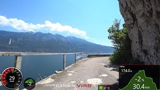 Best Cycling Workout Lake Garda Italy 4K Video Garmin [upl. by Dominus674]