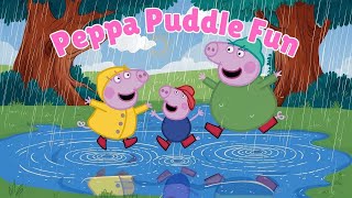 Pippa Puddle Rain  Featuring Peppa Pig  kids nursery rhymes [upl. by Thapa535]