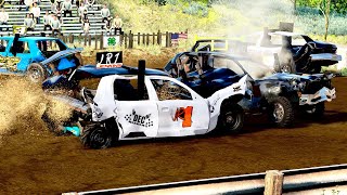 BeamNG Demolition Derby Fullsize 80’s and Newer Bonestock [upl. by Jakie712]