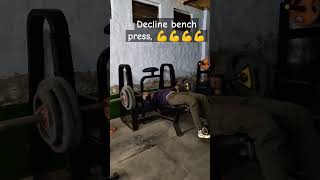 Best Decline bench press 💪💪motivationfitnessgymloverDestJaattrending videomryoyofitness💪💪💪💪💪 [upl. by Nuawd]