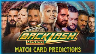 WWE Backlash 2025  Dream Match Card  WWE Backlash 2025 Match Card Predictions [upl. by Nolla738]