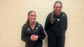 Wheelersburg’s Mylee Gleim and Laynee Walker discuss district semifinal win over South Point [upl. by Far]