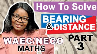 CONVERSION OF ACUTE ANGLE BEARING TO 3 DIGIT BEARING UNDERSTANDING BEARING PART 3 WAEC amp NECO MATH [upl. by Ayaj]