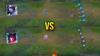 Battle Bat Xayah vs Star Guardian Xayah Skin Comparison  League of Legends [upl. by Yoong731]