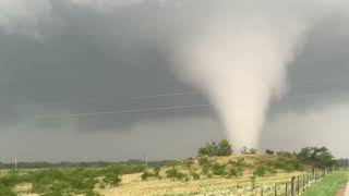 INSANE TORNADO from the inside with Dominator 3 near Windthorst Texas [upl. by Annil]