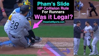 Tommy Pham Slid Into William Contreras for an Out But Did It Violate the Home Plate Collision Rule [upl. by Doniv]