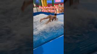 Big Kahunas Berlin NJ Flow Rider first try bigkahunas waterpark flowrider boogieboard epicfail [upl. by Tjader]