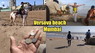 versova beach  Versova beach Mumbai  Andheri Mumbai  mumbaibeach vlog [upl. by Kilah]