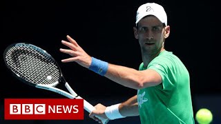 Novak Djokovic in Australian Open draw despite visa uncertainty  BBC News [upl. by Ahsahtan]