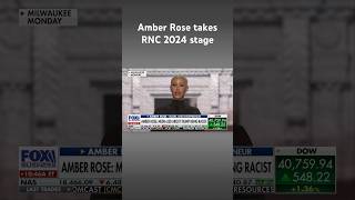 Amber Rose in RNC speech The media lied about Trump being racist shorts [upl. by Ivon]