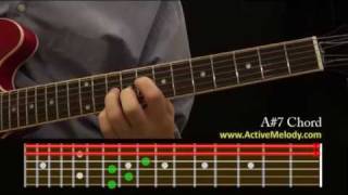 How To Play an A7 Sharp Chord On The Guitar [upl. by Larok399]