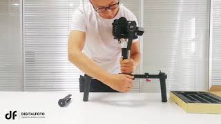 Universal Handheld Dual Handle kit Grip Bracket for Zhiyun Crane MOZA DJI Feiyu Gimbal stabilizer [upl. by Ahsiuqal260]