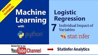 Logistic Regression  Individual Impact of Variables  Part7 [upl. by Ynolem]