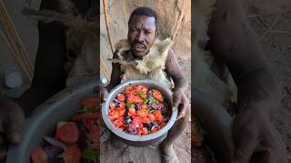 Wow🔥Today Hadzabe Eating Baboon Meal very Delicious😋 Enjoying life hunts bushmenafricavillage [upl. by Harac]