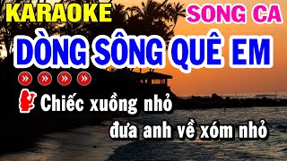 Karaoke Dòng Sông Quê Em Song Ca  Beat Chuẩn  Vọng Cổ  Beat Huỳnh Lê [upl. by Giorgia]